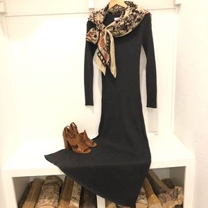 Calvin Klein Fit&Flare Maxi Sweater Dress szS